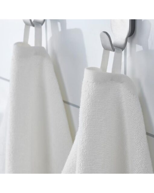 IKEA LUDDVIAL Bath Towel White 55x120 cm - Image 4