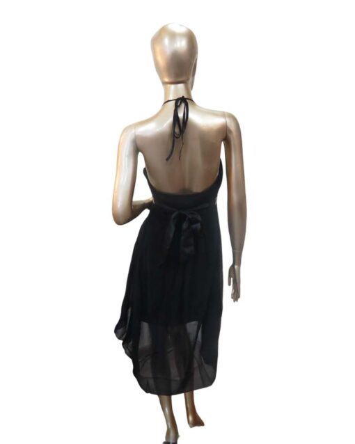 Halter Dress with Satin Waistband - Image 7