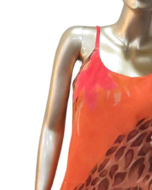 Orange & Brown Printed Two-Piece Set - Image 3