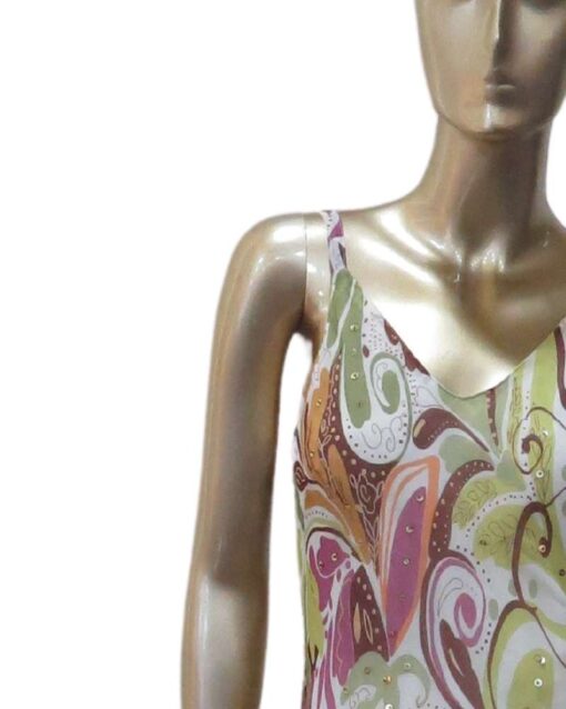 Multicolor Floral Maxi Dress with Soft Layers - Image 2