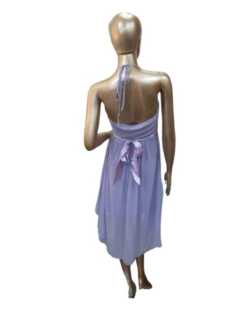 Halter Dress with Satin Waistband - Image 11