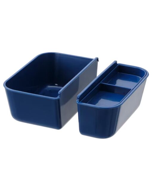 IKEA Insert for Food Container Set of 2 Dark Blue