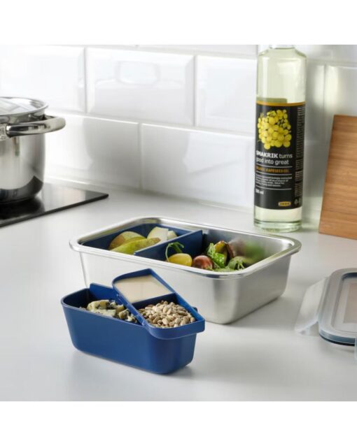 IKEA Insert for Food Container Set of 2 Dark Blue - Image 4