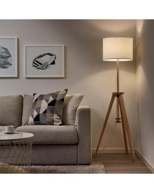 IKEA LAUTERS Floor Lamp Ash/White - Image 3