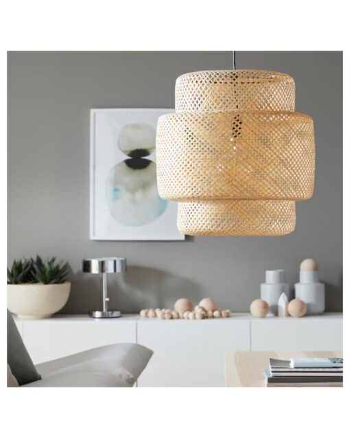 IKEA SINNERLIG Pendant Lamp Bamboo/Handmade 50 cm - Image 5