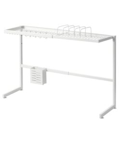 IKEA SKYGGFISK Dish Drainer White/Extendable