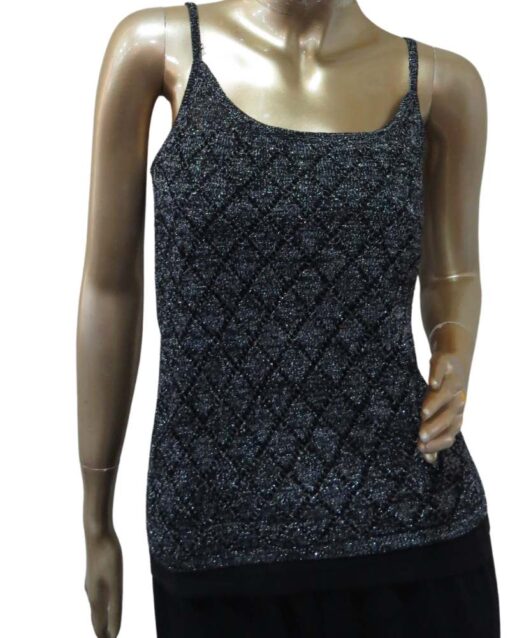 Diamond Knit Sleeveless Top - Image 3
