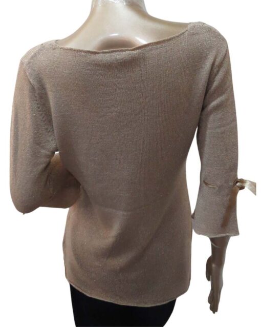 Knit Top with Ribbon Tie - Image 2