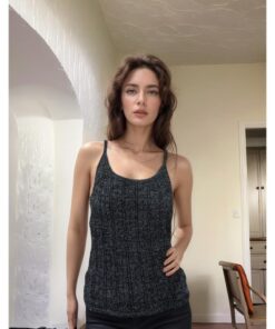 Knit Sleeveless Top with Delicate Detailing
