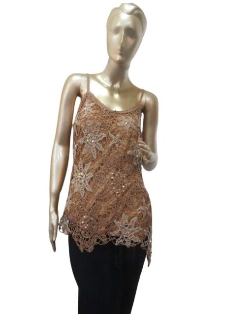 Lace Overlay Cami Top - Image 4