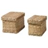 IKEA LURPASSA Box with Lid Set of 2 Seagrass