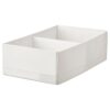 IKEA STUK Box with Compartments White 20x34x10 cm