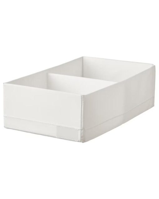 IKEA STUK Box with Compartments White 20x34x10 cm