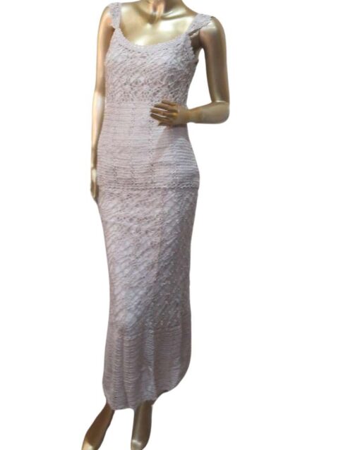 Two-Piece Crochet Maxi Set with Matching Scarf - Image 5