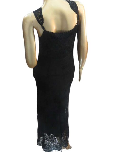 Two-Piece Crochet Maxi Set with Matching Scarf - Image 3