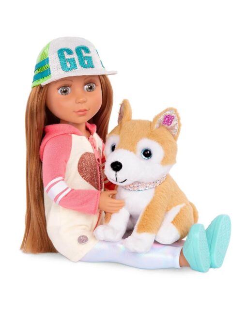 GLITTER GIRLS 35cm Posable Doll And Pet Dog Plush - Tavi And Nougat - Image 2