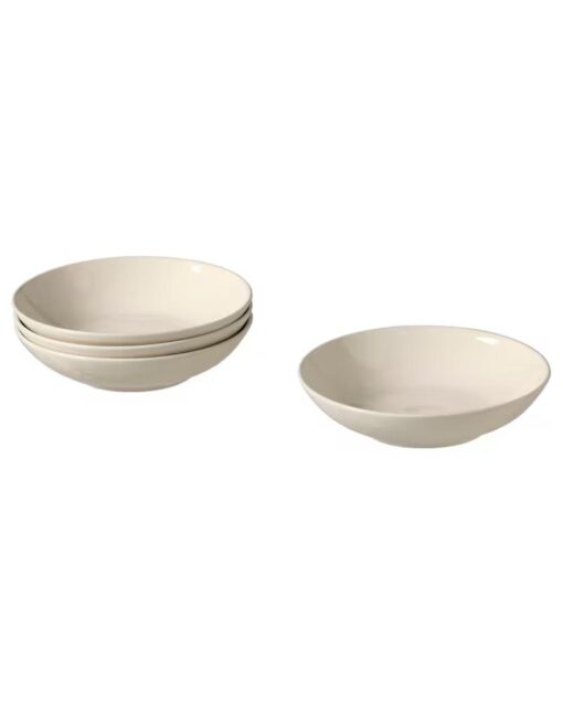 IKEA FÄRGKLAR Deep Plate Glossy Beige 19 cm