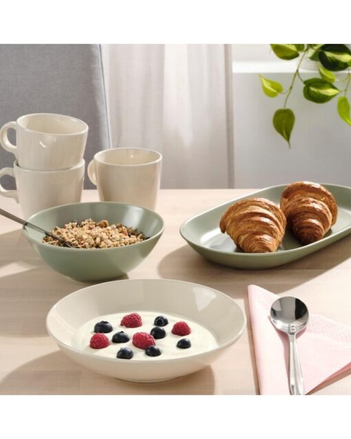 IKEA FÄRGKLAR Deep Plate Glossy Beige 19 cm - Image 2