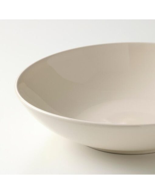 IKEA FÄRGKLAR Deep Plate Glossy Beige 19 cm - Image 3
