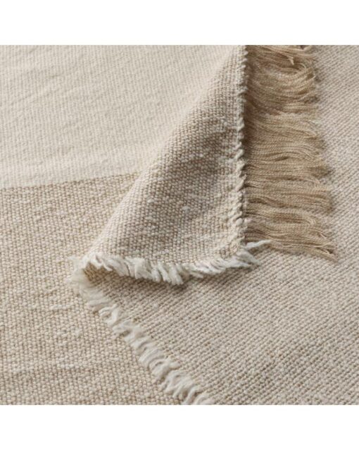 IKEA GUNNEMOR Throw Off-white & Grey-beige 130x170 cm - Image 3