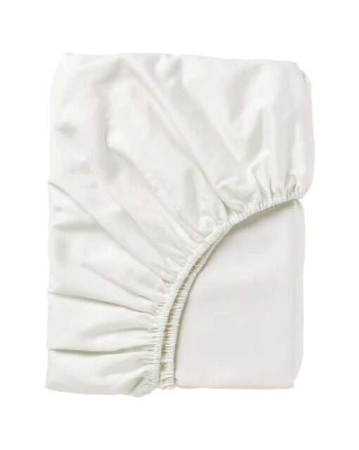 IKEA NATTJASMIN Fitted Sheet White 180x200 cm