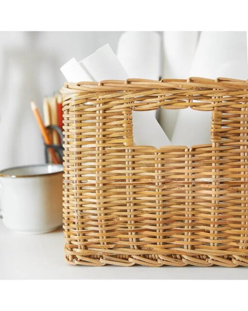 IKEA TRUMMIS Basket Handmade Rattan 25x35x20 cm - Image 3