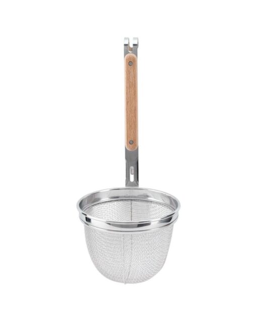 IKEA VARDAGEN Noodle Strainer Stainless Steel Beech 30 cm