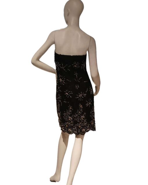 Strapless Mini Dress with Sparkling Details - Image 3