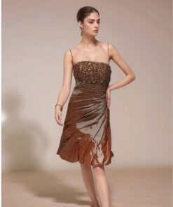 Strapless Embellished Cocktail Dress