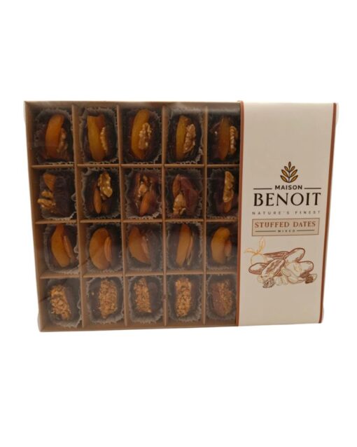 Stuffed Dates Mixed with Peanut Butter, Peanuts, Dried Fruit and Nuts 28pcs