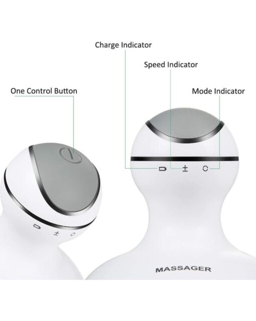 Waterproof Massager Portable 4 Heads 84 Nodes for Head & Body - Image 2