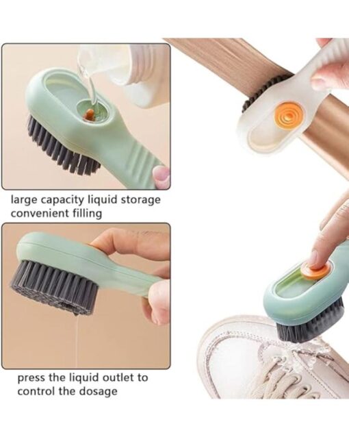 2pcs Multifunction Cleaning Brush with Soap Dispenser - Image 3