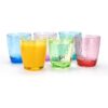 Set of 6 Acrylic Tumbler Glasses 15oz Multi-Color