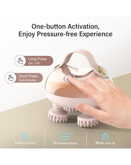 Scalp Massager 5in1 Waterproof with 8 Removable Claws - Image 5