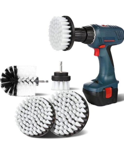 Drill Cleaning Brush Set 4-Piece Soft Bristles 2 to 5 Inch