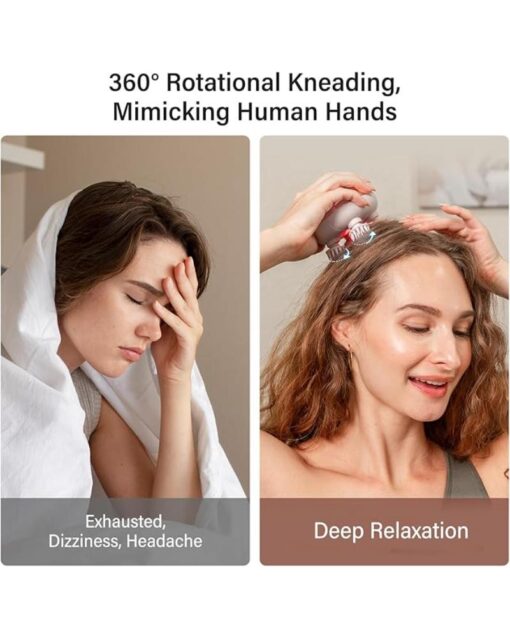 Scalp Massager 5in1 Waterproof with 8 Removable Claws - Image 2
