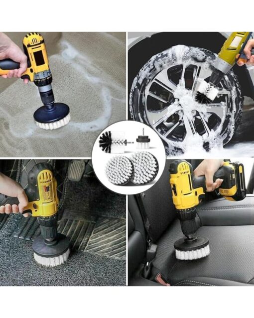 Drill Cleaning Brush Set 4-Piece Soft Bristles 2 to 5 Inch - Image 3