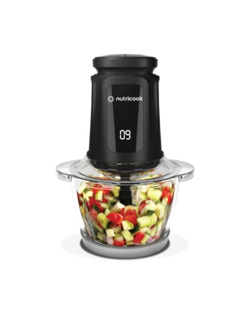 Nutricook Choppi XL Glass Chopper And Mincer 1.2 L 500W Black