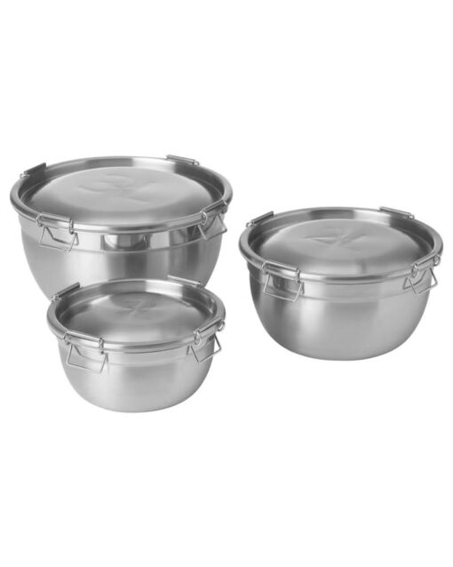 IKEA CIKLID Bowl with Lid Set of 3