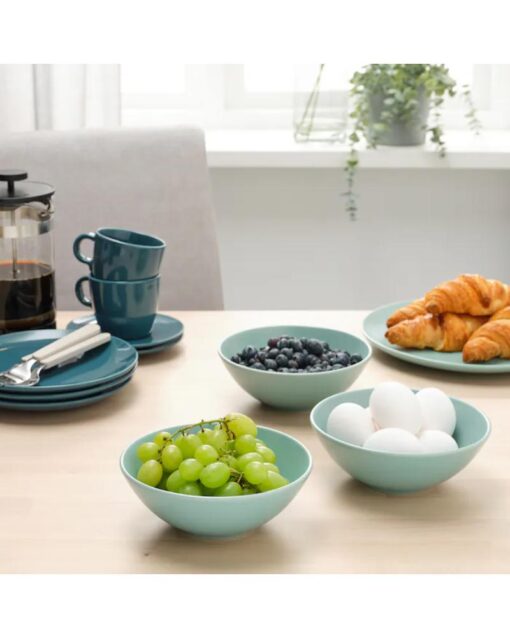 IKEA FÄRGKLAR Bowl Matt Light Turquoise 16 cm - Image 3