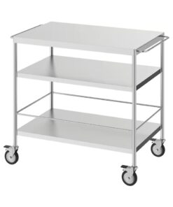 IKEA FLYTTA Kitchen Trolley Stainless Steel 98x57 cm