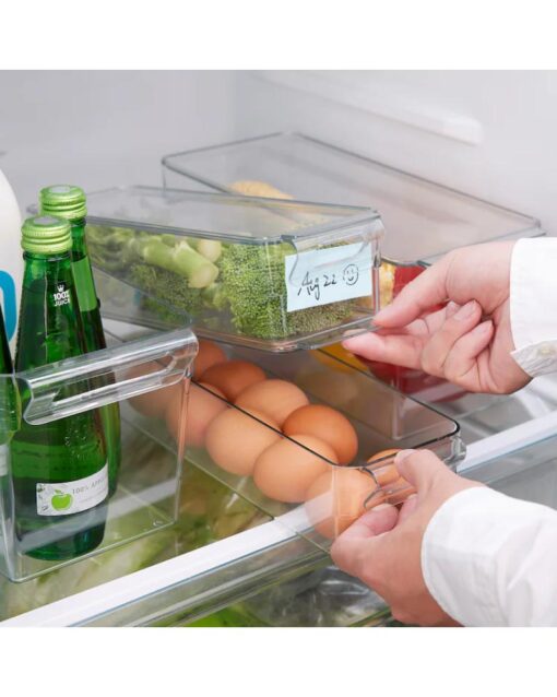 IKEA KLIPPKAKTUS Storage Box for Fridge Transparent 32x10x8 cm - Image 2