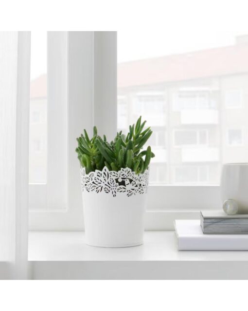 IKEA SAMVERKA Plant Pot White 9 cm - Image 2