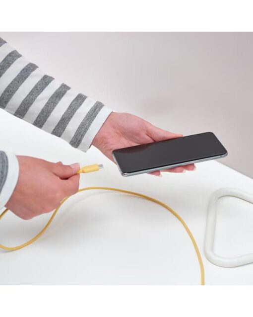 IKEA SITTBRUNN USB-A to USB-C Light Yellow 1 m - Image 3