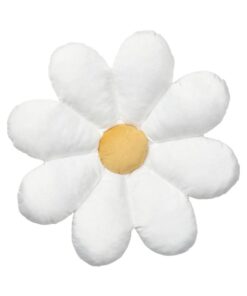 IKEA SKOGSDUVA Cushion Flower Shaped White 47x8 cm