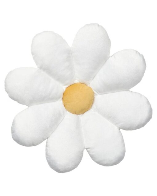 IKEA SKOGSDUVA Cushion Flower Shaped White 47x8 cm