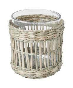 IKEA SLIPPRIG Tealight Holder Handmade Sedge