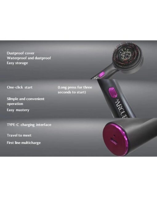 Electric Scalp Massaging Brush with Oil Applicator - Image 3