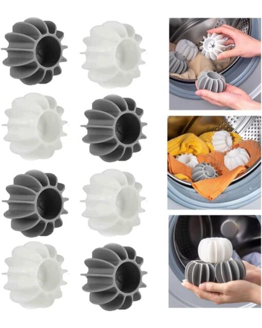 8 Pieces Anti-Winding Silicone Hair Remover Laundry Balls