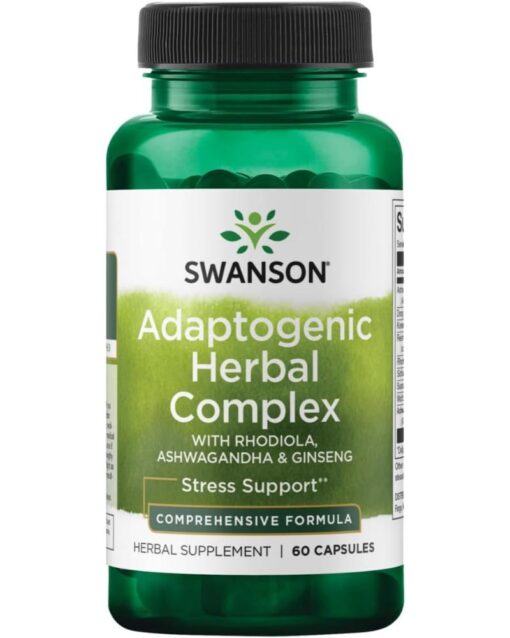 SWANSON Rhodiola Ashwagandha Ginseng Complex 60 Capsules